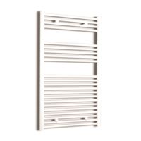 Elektrische Design Radiator Sanicare Plug & Play 111,8x45 cm Wit 596 Watt Met Chroom Thermostaat Links Sanicare - thumbnail