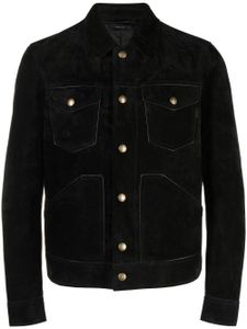 TOM FORD veste d'inspiration western en daim - Noir