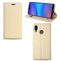 Huawei P20 Lite Hoesje Goud met Opbergvakje - thumbnail