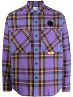 AAPE BY *A BATHING APE® chemise en coton à patch logo - Violet