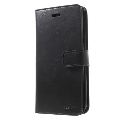 Mercury Goospery - iPhone 8 Plus Hoesje - Leather Case  Diary Zwart