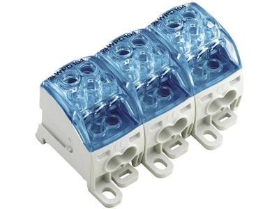 Faseverdelerblok Weidmüller WPD 304 3X25/6X16+9X10 3XBL 2518340000 Grijs, Blauw 1 stuk(s)