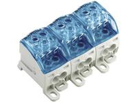 Faseverdelerblok Weidmüller WPD 304 3X25/6X16+9X10 3XBL 2518340000 Grijs, Blauw 1 stuk(s)