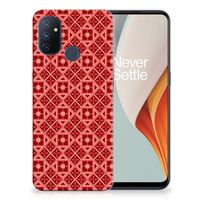 OnePlus Nord N100 TPU bumper Batik Rood - thumbnail