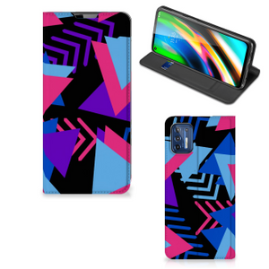 Motorola Moto G9 Plus Stand Case Funky Triangle