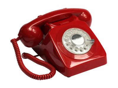 GPO Retro 746ROTARYRED Telefoon met draaischijf klassiek jaren ‘70 ontwerp GPO Retro 746ROTARYRED Telefoon met draaischijf klassiek jaren ‘70 ontwerp