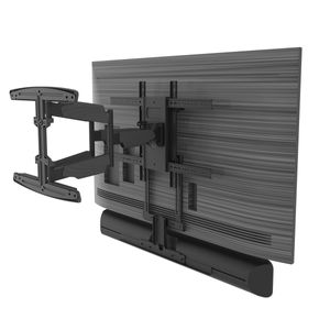 Cavus: Draaibare TV Muurbeugel met Bluesound Pulse Soundbar Frame voor - 42 - 70 inch TV t/m 35kg