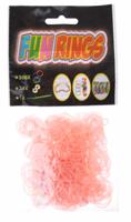 TOM Fun Rings armband vlechten zalmroze 325-delig