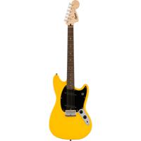 Squier FSR Sonic Mustang IL Graffiti Yellow elektrische gitaar - thumbnail