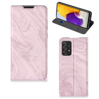 Samsung Galaxy A72 (5G/4G) Standcase Marble Pink - Origineel Cadeau Vriendin