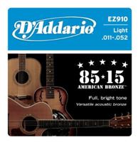 D'Addario EZ910 snaar voor muziekinstrumenten Akoestisch 6 stuk(s) Staal Gitaar