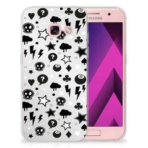 Silicone Back Case Samsung Galaxy A3 2017 Silver Punk