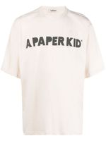 A Paper Kid t-shirt en coton à logo imprimé - Tons neutres