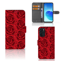 OPPO Reno6 5G Hoesje Red Roses - thumbnail