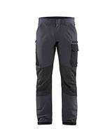 Blaklader 142216459699C52 4-wegs stretch service werkbroek, middengrijs/zwart, maat C52