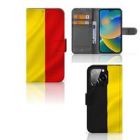 iPhone 14 Pro Bookstyle Case Belgische Vlag - thumbnail