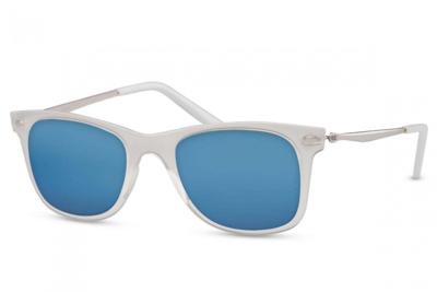 CWI zonnebril unisex wayfarer cat.3 wit/blauw (CWI541)