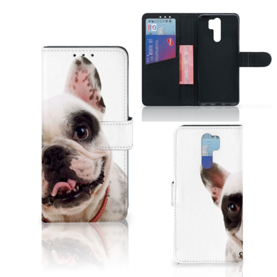 Xiaomi Redmi 9 Telefoonhoesje met Pasjes Franse Bulldog