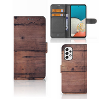 Samsung Galaxy A53 Book Style Case Old Wood