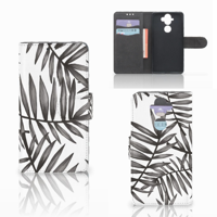 Nokia 8 Sirocco | Nokia 9 Hoesje Leaves Grey