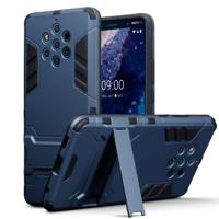 Qubits - Double Armor Layer hoes met stand - Nokia 9 PureView - Blauw