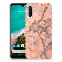 Xiaomi Mi A3 TPU Siliconen Hoesje Marmer Oranje
