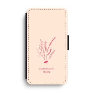 Where flowers bloom: iPhone XS Max Flip Hoesje