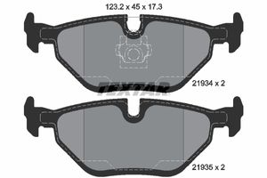 Remblokkenset, schijfrem TEXTAR, u.a. für BMW, Rover, MG, Wiesmann, Alpina