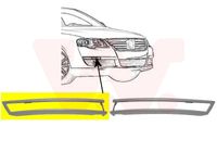 Plaat, bumper ** Equipart ** VAN WEZEL, Inbouwplaats: Rechts voor, u.a. fÃ¼r VW