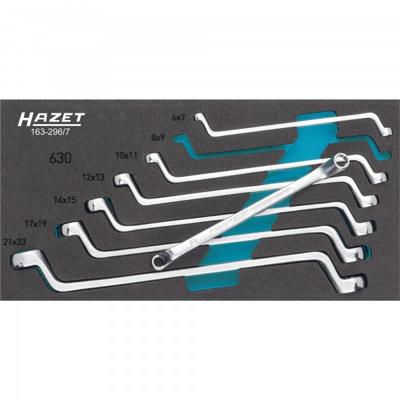Hazet 163-296/7 Dubbele ringsleutelset 7-delig Sleutelbreedte (metrisch) 6 - 22 mm Hazet 163-296/7 Dubbele ringsleutelset 7-delig Sleutelbreedte (metrisch) 6 - 22 mm