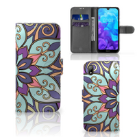 Huawei Y5 (2019) Hoesje Purple Flower