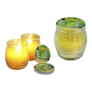 3x Citronella kaarsen in glas