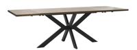 Eettafel Reno Smoked Tafelblad 90x180 cm - Giga Living