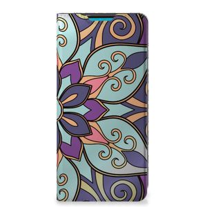 Samsung Galaxy A73 Smart Cover Purple Flower