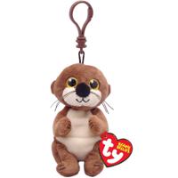 TY Beanie Babies Bellies Clip Knuffel Otter Mitch 10 cm - thumbnail