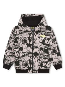 Dkny Kids x Batman hoodie zippé à imprimé graphique - Noir