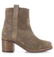 VIA VAI VIA VAI - Flo Hayes Sierra Roccia Beige Suede Enkellaars met hak Dames