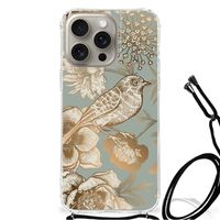 Case voor iPhone 15 Pro Max Vintage Bird Flowers