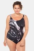 Ulla Popken Badpak, softcups, voorkant gevoerd - Grote Maten