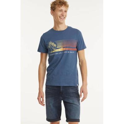 JACK & JONES ORIGINALS T-shirt Laguna van biologisch katoen ensign blue JACK & JONES ORIGINALS T-shirt Laguna van biologisch katoen ensign blue