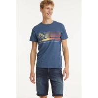 JACK & JONES ORIGINALS T-shirt Laguna van biologisch katoen ensign blue