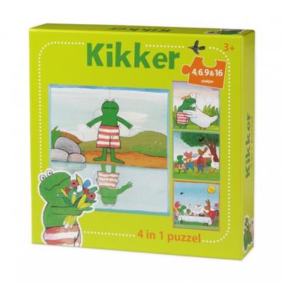 De Wereld Van Kikker 4 In 1 Puzzel (Groen) (4+6+9+16 Stukjes) - Puzzel;Puzzel (8716473240110)