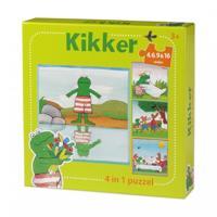 De Wereld Van Kikker 4 In 1 Puzzel (Groen) (4+6+9+16 Stukjes) - Puzzel;Puzzel (8716473240110)