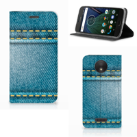 Motorola Moto C Plus Hippe Standcase Jeans