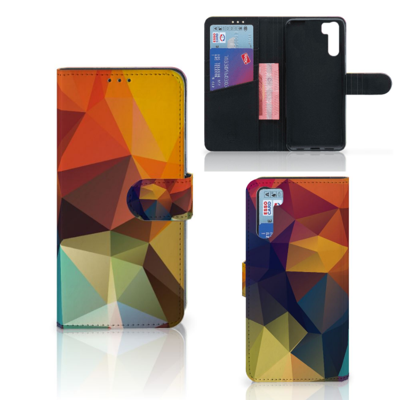 OPPO A91 | Reno3 Book Case Polygon Color