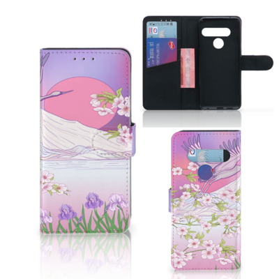 LG G8s Thinq Telefoonhoesje met Pasjes Bird Flying LG G8s Thinq Telefoonhoesje met Pasjes Bird Flying