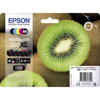 Epson Inktcartridge T02G7, 202XL Origineel Combipack Zwart, Foto zwart, Cyaan, Magenta, Geel C13T02G74010 - thumbnail