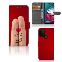 Motorola Moto G10 | G20 | G30 Wallet Case met Pasjes Liefde - Origineel Romantisch Cadeau - thumbnail