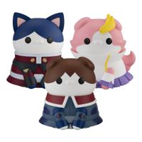 Mobile Suit Gundam SEED Mega Cat Project Trading Figures Nyanto! The Big Cat Nyandam SEED Series Set 10 Cm (With Gift) - thumbnail