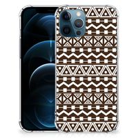 iPhone 12 | 12 Pro Doorzichtige Silicone Hoesje Aztec Brown